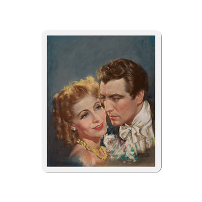 Greta Garbo and Robert Taylor, Movie Story Magazine cover, June 1937 (Magazine Illustration) Refrigerator Magnet