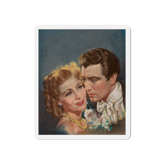 Greta Garbo and Robert Taylor, Movie Story Magazine cover, June 1937 (Magazine Illustration) Refrigerator Magnet