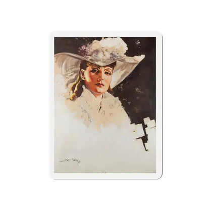 Greta Garbo as 'Anna Karenina' (Magazine Illustration) Refrigerator Magnet 5 Inch Die-Cut - The Sticker Space