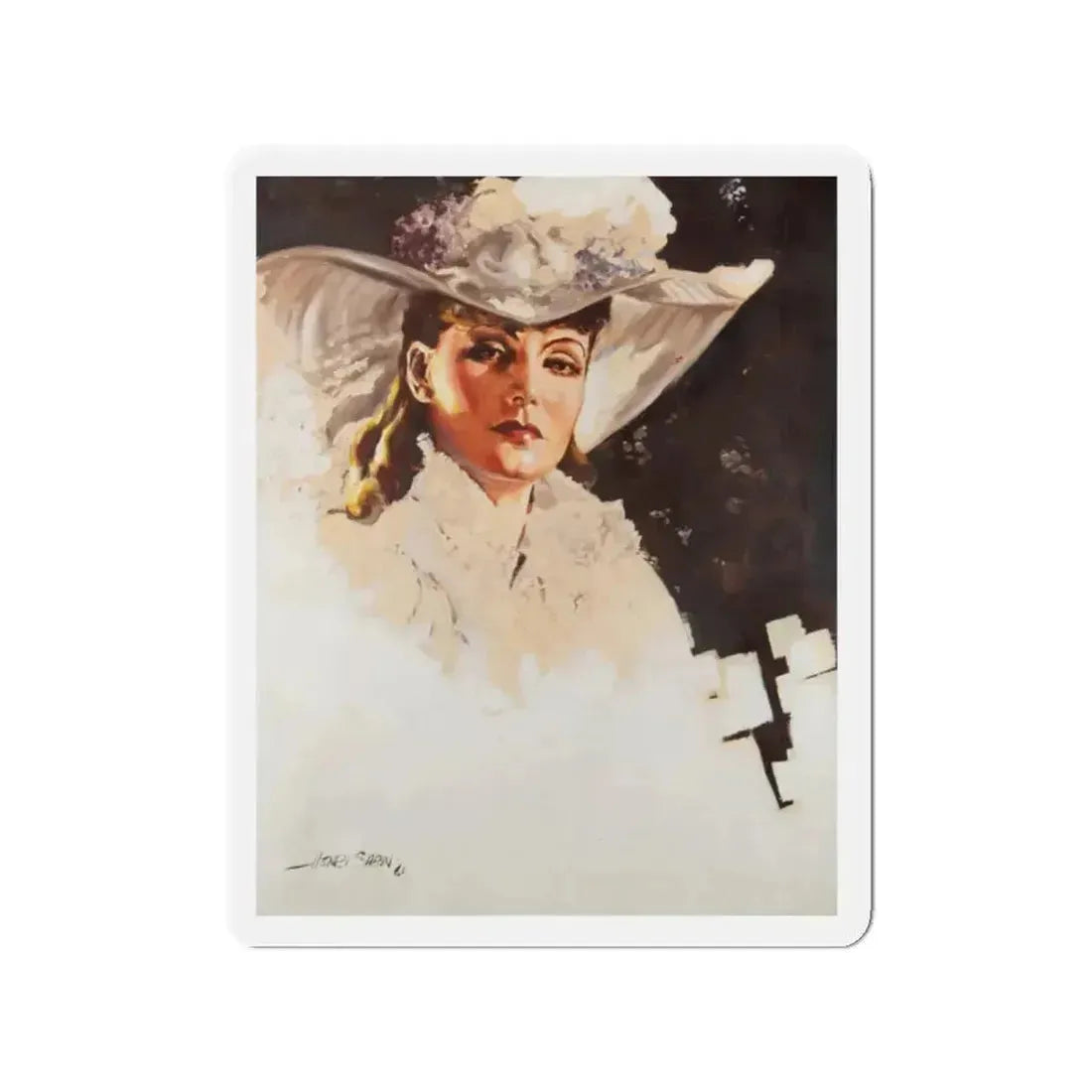 Greta Garbo as 'Anna Karenina' (Magazine Illustration) Refrigerator Magnet - The Sticker Space