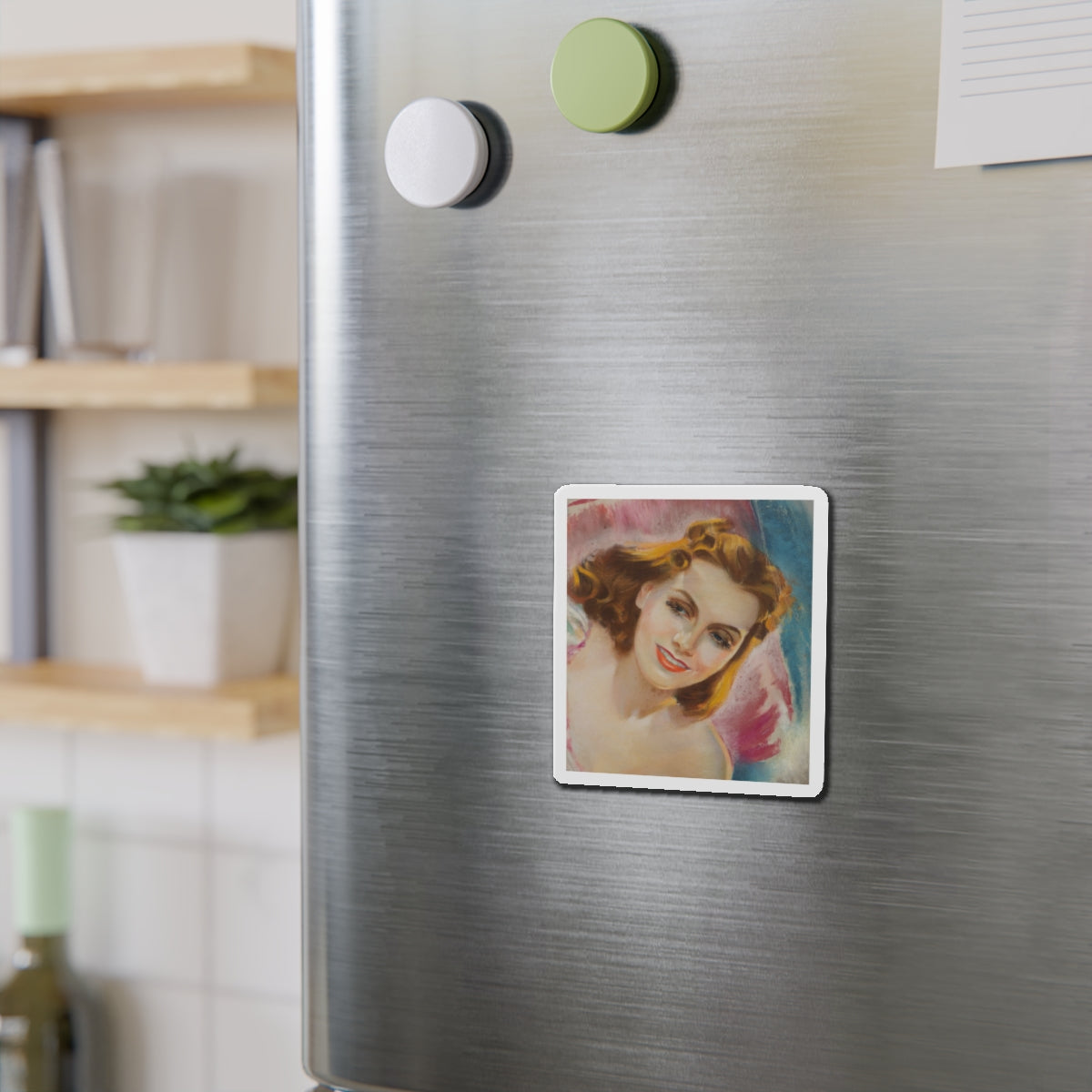 Greta Garbo (Magazine Illustration) Refrigerator Magnet