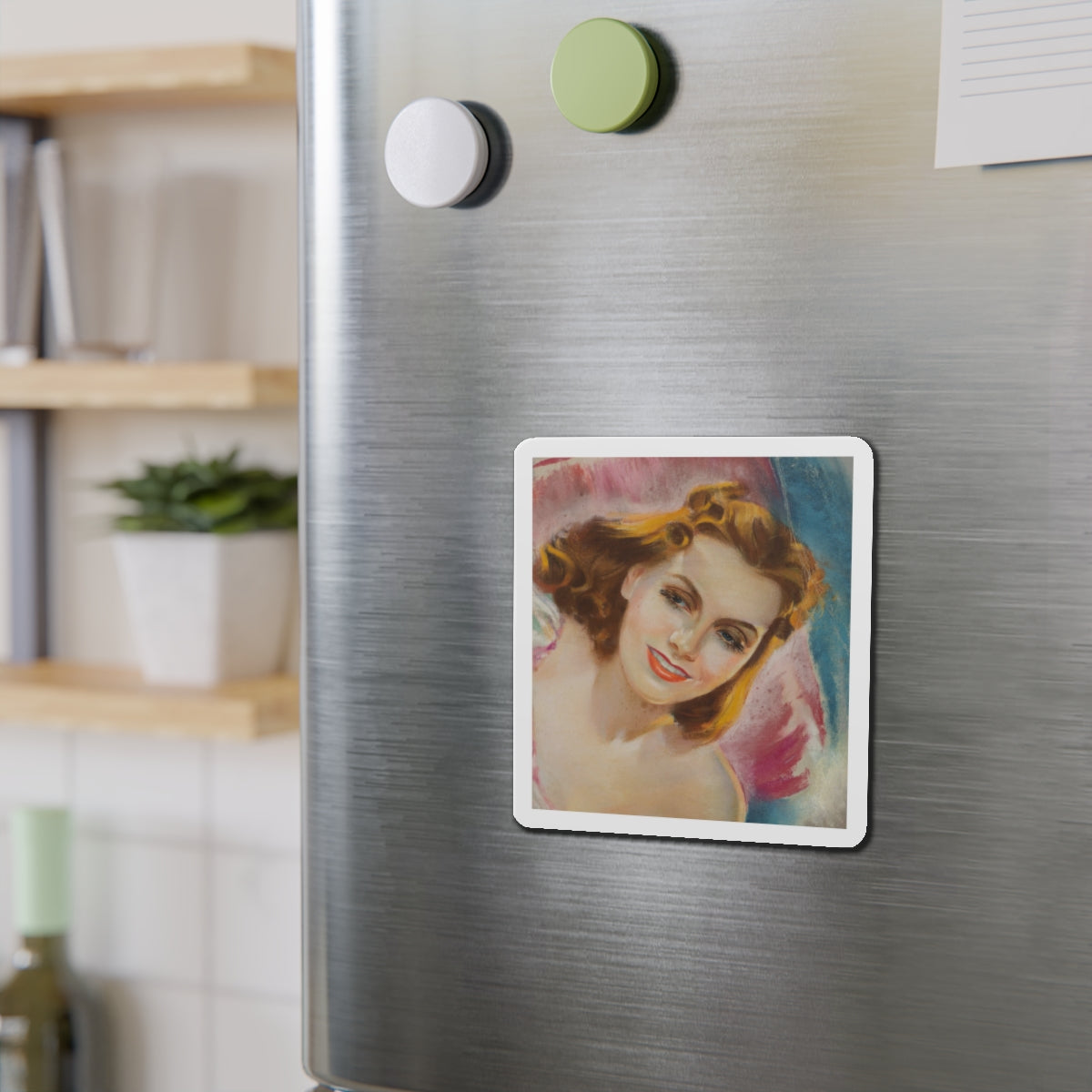 Greta Garbo (Magazine Illustration) Refrigerator Magnet