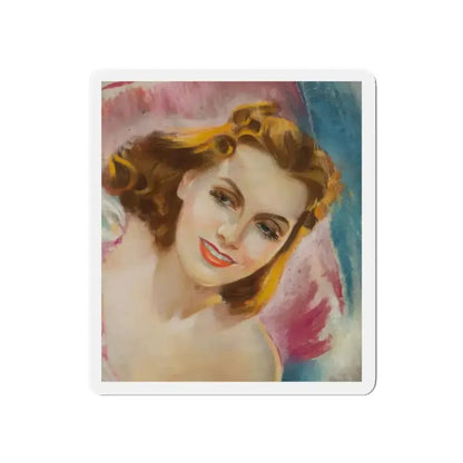Greta Garbo (Magazine Illustration) Refrigerator Magnet - The Sticker Space