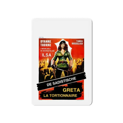 GRETA THE MAD BUTCHER (ILSA THE WICKED WARDEN) BELGIAN 1977 Movie Poster - Refrigerator Magnet - The Sticker Space