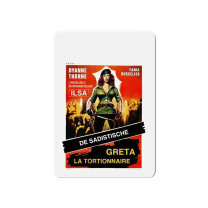 GRETA THE MAD BUTCHER (ILSA THE WICKED WARDEN) BELGIAN 1977 Movie Poster - Refrigerator Magnet - The Sticker Space