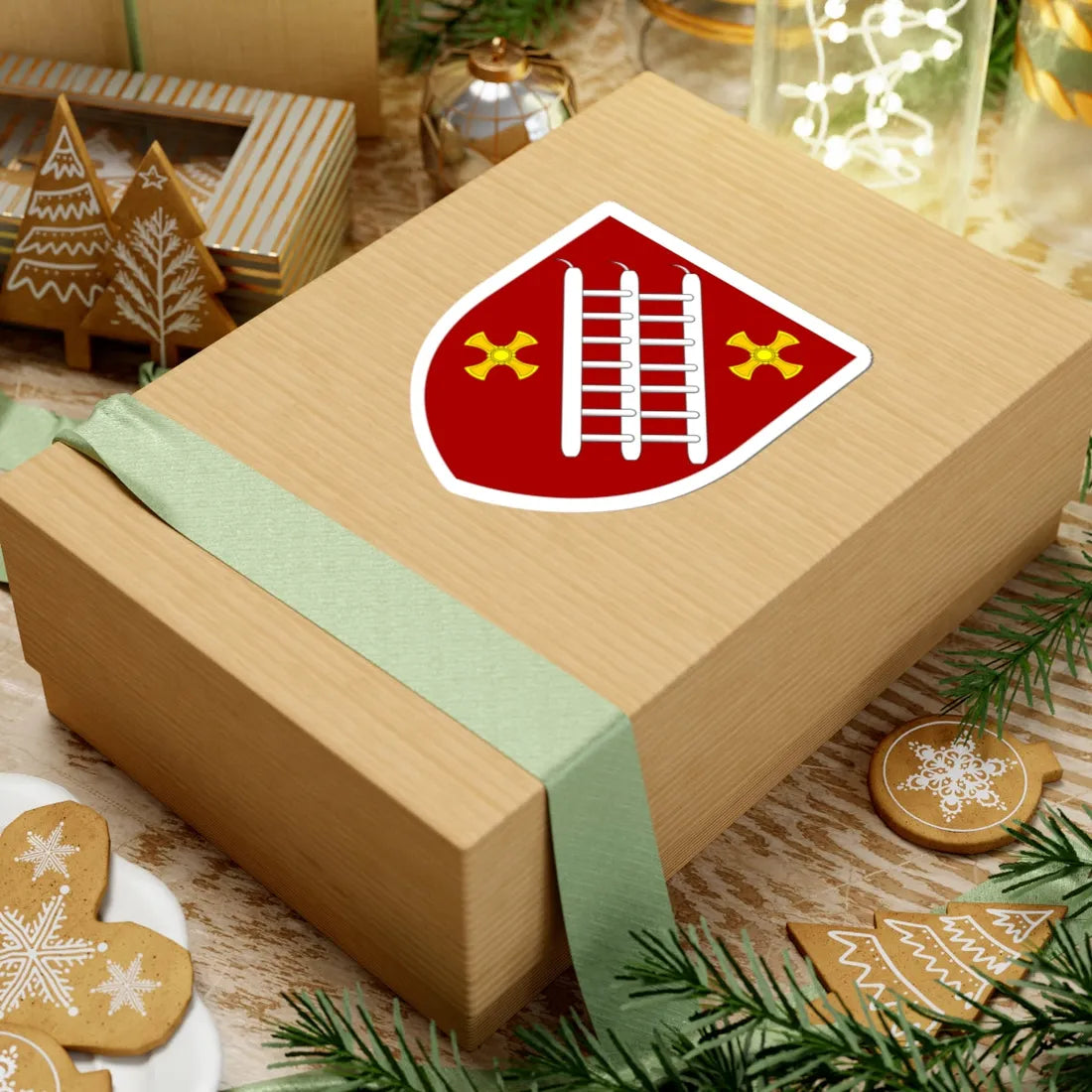 Grey College Durham arms (England) (Coat of Arms) STICKER Vinyl Kiss-Cut Decal - The Sticker Space