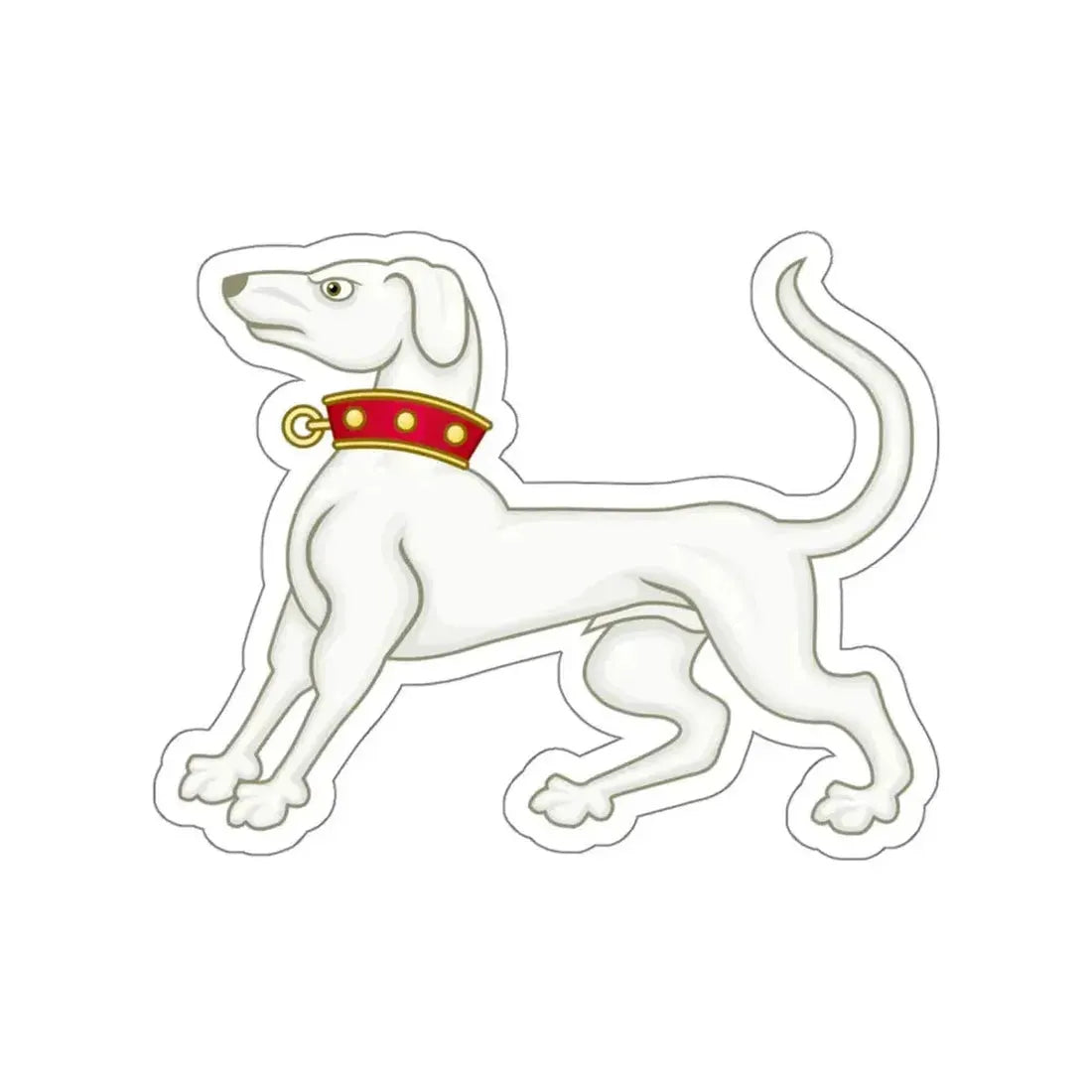 Greyhound of Richmond Badge of Henry VII STICKER Vinyl Die-Cut Decal - The Sticker Space