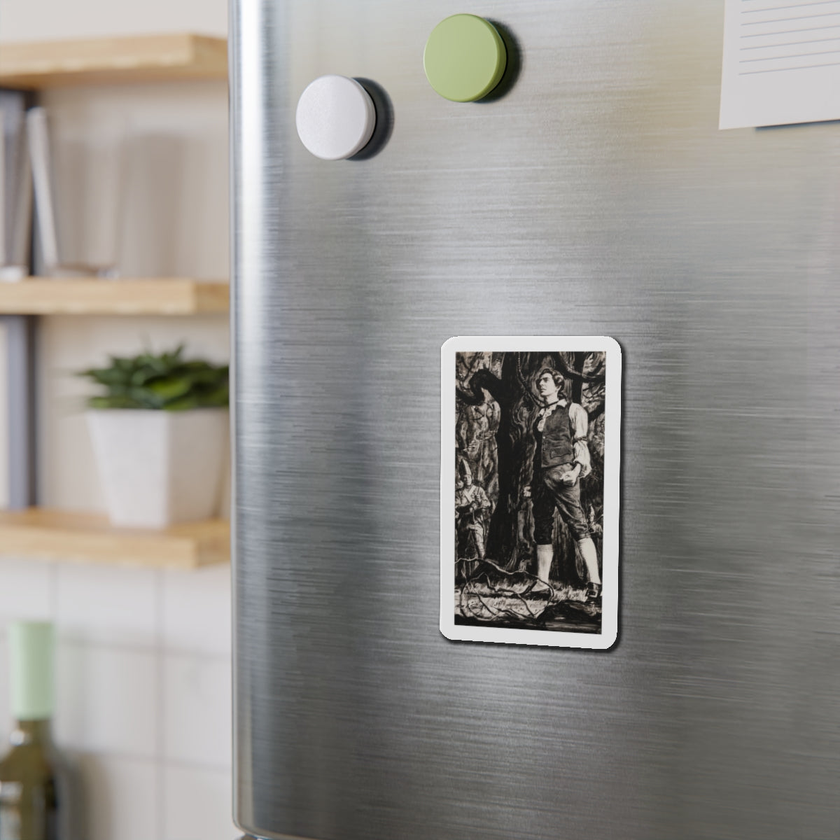 Grim Justice (Magazine Illustration) Refrigerator Magnet