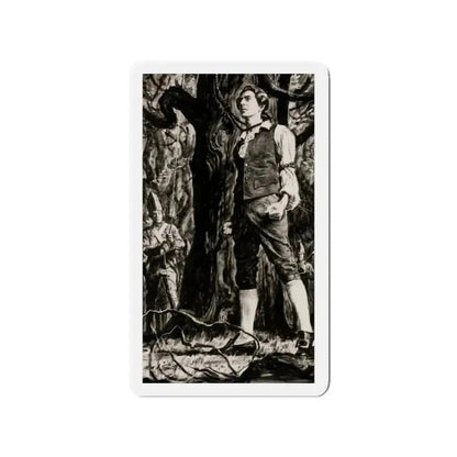 Grim Justice (Magazine Illustration) Refrigerator Magnet 2 Inch Die-Cut - The Sticker Space