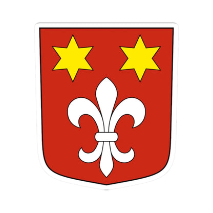 Grimisuat-blazon (Switzerland) (Coat of Arms) STICKER Vinyl Kiss-Cut Decal 2 Inch White - The Sticker Space
