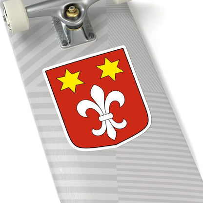 Grimisuat-blazon (Switzerland) (Coat of Arms) STICKER Vinyl Kiss-Cut Decal - The Sticker Space