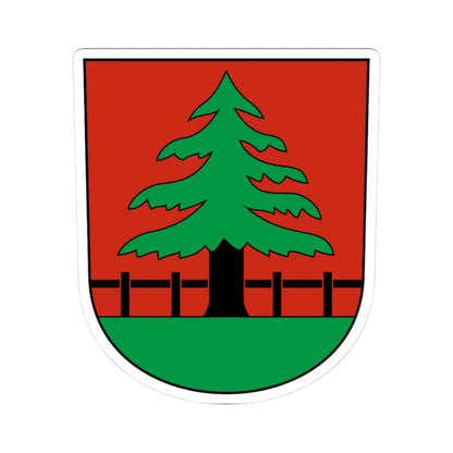 Grindel-blazon (Switzerland) (Coat of Arms) STICKER Vinyl Kiss-Cut Decal 3 Inch White - The Sticker Space