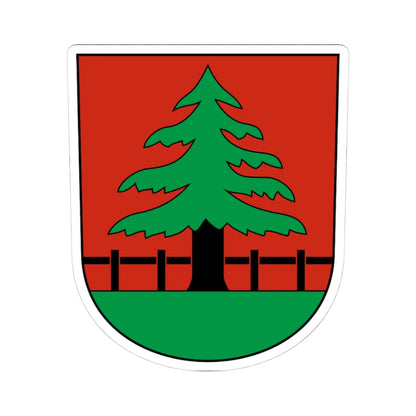 Grindel-blazon (Switzerland) (Coat of Arms) STICKER Vinyl Kiss-Cut Decal 4 Inch White - The Sticker Space