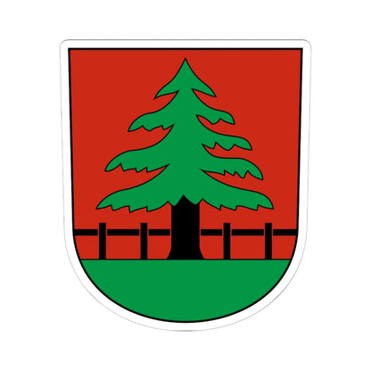 Grindel-blazon (Switzerland) (Coat of Arms) STICKER Vinyl Kiss-Cut Decal 6 Inch White - The Sticker Space