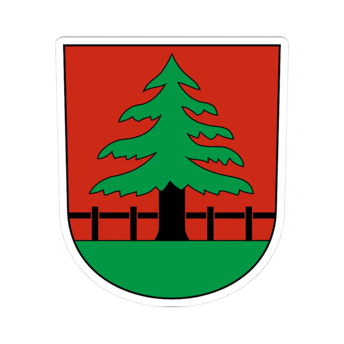 Grindel-blazon (Switzerland) (Coat of Arms) STICKER Vinyl Kiss-Cut Decal - The Sticker Space