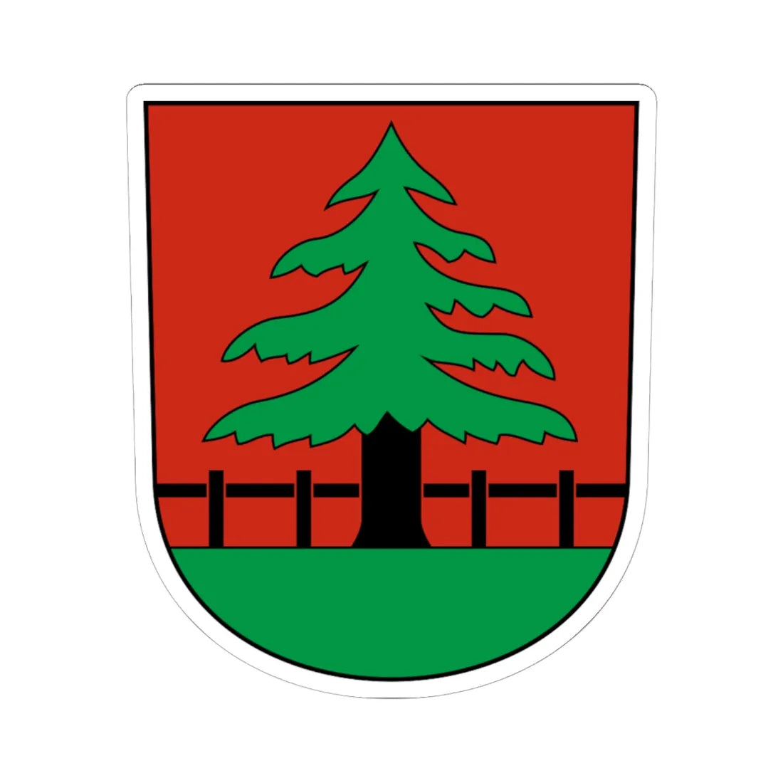 Grindel-blazon (Switzerland) (Coat of Arms) STICKER Vinyl Kiss-Cut Decal - The Sticker Space