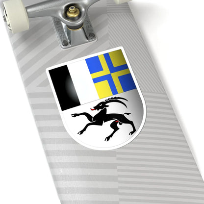 Grisons-coat of arms 3d (Switzerland) (Coat of Arms) STICKER Vinyl Kiss-Cut Decal - The Sticker Space