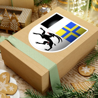 Grisons-coat of arms 3d (Switzerland) (Coat of Arms) STICKER Vinyl Kiss-Cut Decal - The Sticker Space