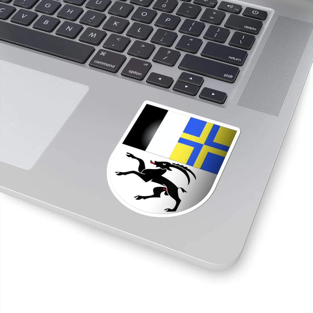 Grisons-coat of arms 3d (Switzerland) (Coat of Arms) STICKER Vinyl Kiss-Cut Decal - The Sticker Space