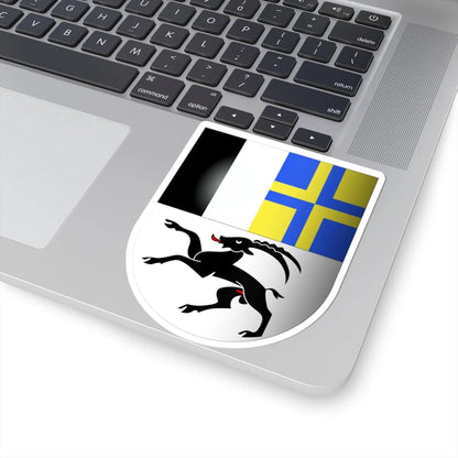 Grisons-coat of arms 3d (Switzerland) (Coat of Arms) STICKER Vinyl Kiss-Cut Decal - The Sticker Space