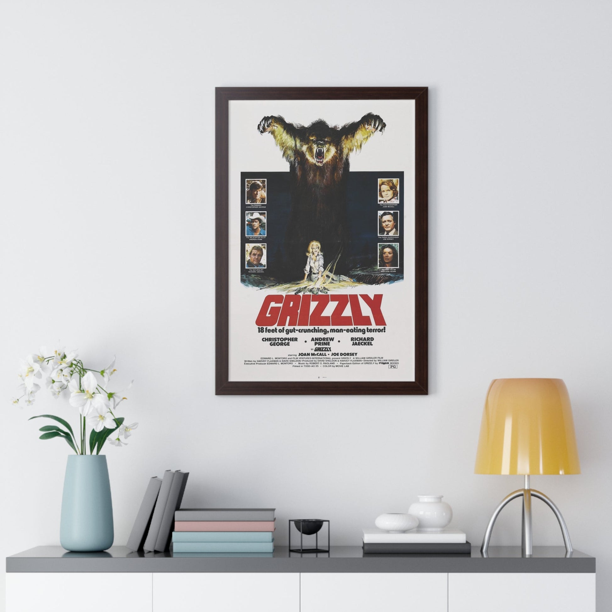 GRIZZLY 1976 - Framed Movie Poster-The Sticker Space