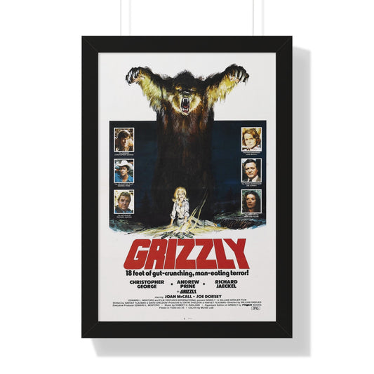 GRIZZLY 1976 - Framed Movie Poster-16″ x 24″-The Sticker Space