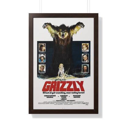 GRIZZLY 1976 - Framed Movie Poster-20" x 30"-The Sticker Space