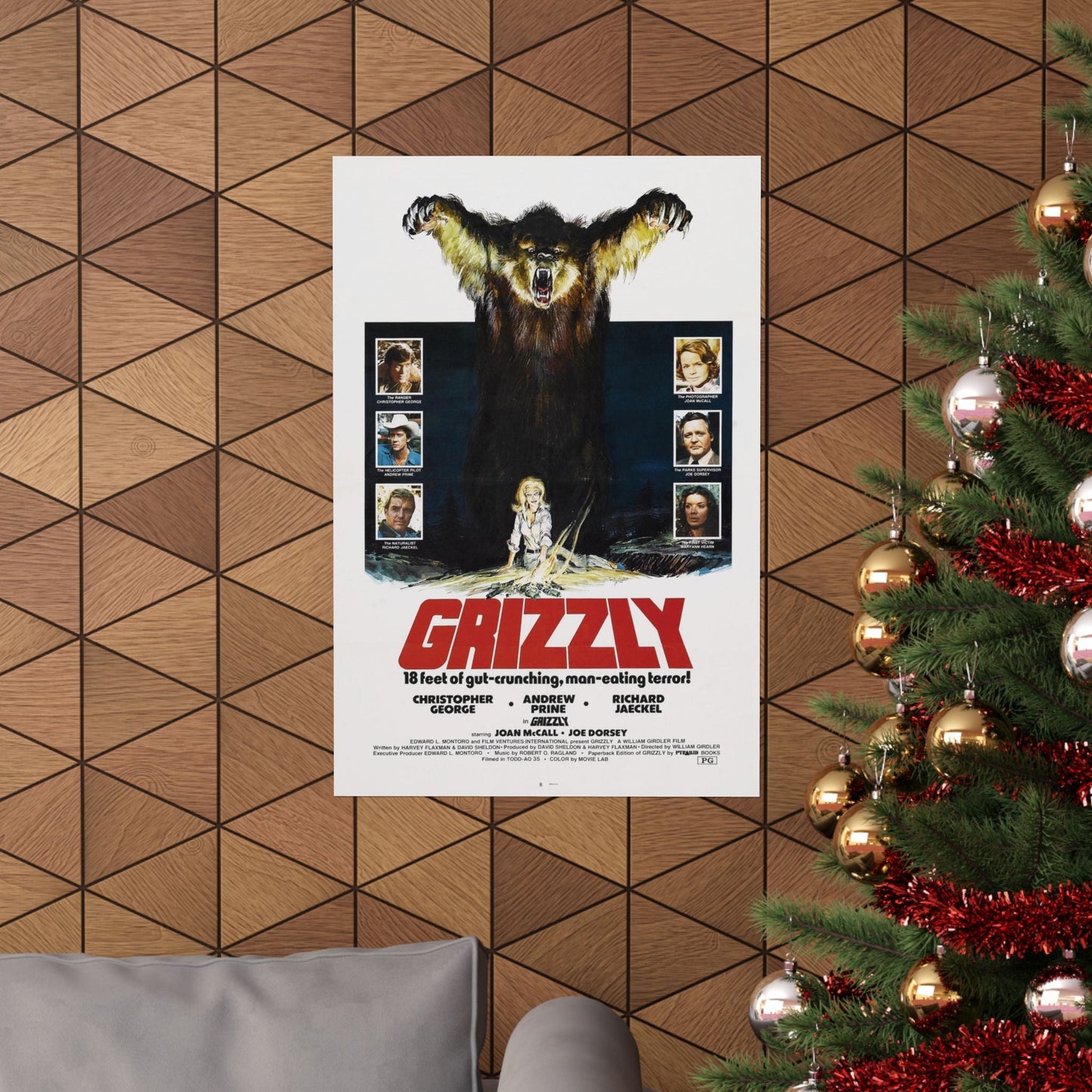 GRIZZLY 1976 - Paper Movie Poster-The Sticker Space