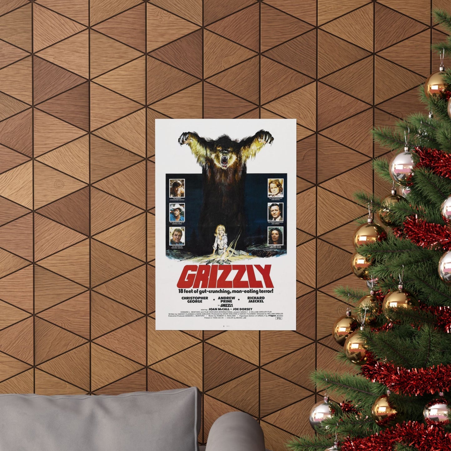 GRIZZLY 1976 - Paper Movie Poster-The Sticker Space