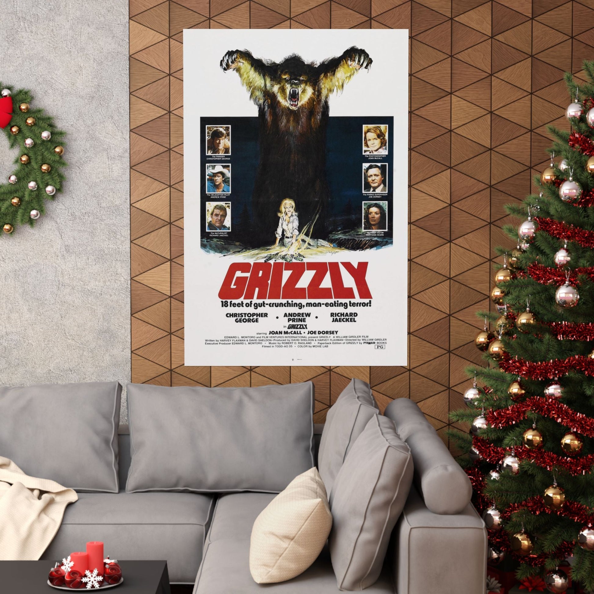 GRIZZLY 1976 - Paper Movie Poster-The Sticker Space