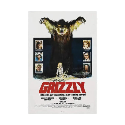 GRIZZLY 1976 - Paper Movie Poster - The Sticker Space