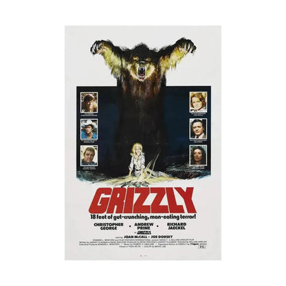 GRIZZLY 1976 - Paper Movie Poster - The Sticker Space