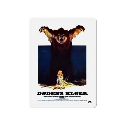 GRIZZLY (DANISH) 1976 Movie Poster - Refrigerator Magnet - The Sticker Space