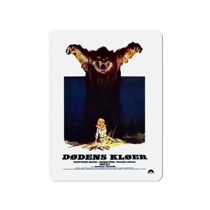 GRIZZLY (DANISH) 1976 Movie Poster - Refrigerator Magnet - The Sticker Space