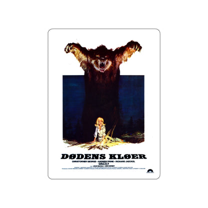 GRIZZLY (DANISH) 1976 Movie Poster STICKER Vinyl Die-Cut Decal-4 Inch-The Sticker Space