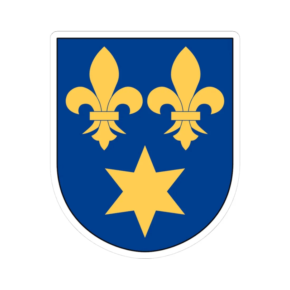 Gränna vapen (Sweden) (Coat of Arms) STICKER Vinyl Kiss-Cut Decal 3 Inch White - The Sticker Space