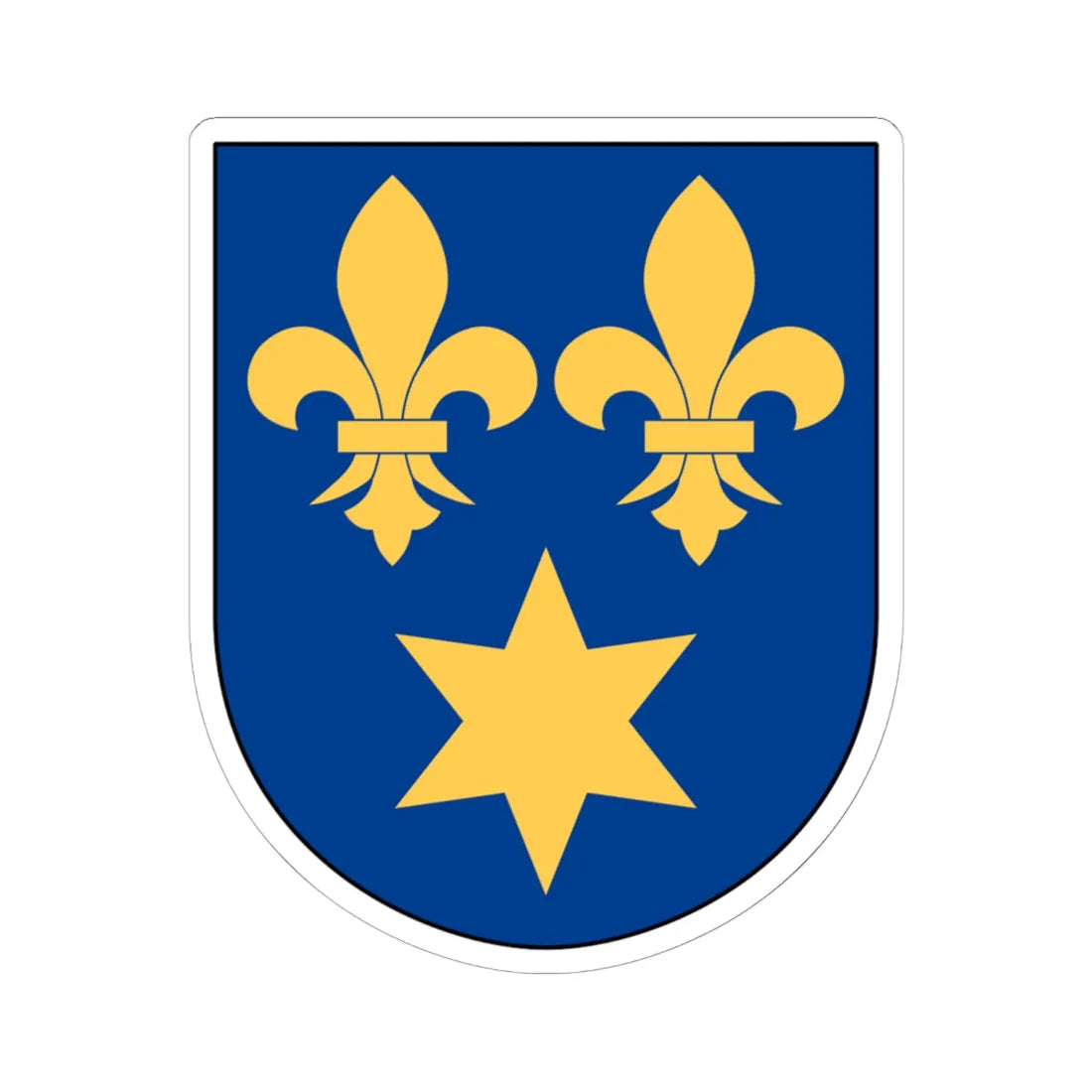 Gränna vapen (Sweden) (Coat of Arms) STICKER Vinyl Kiss-Cut Decal 6 Inch White - The Sticker Space