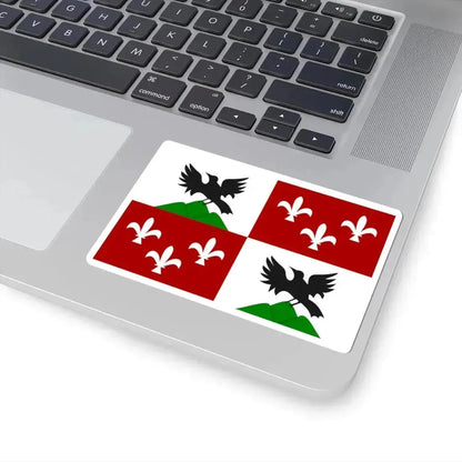 Grobbendonk vlag (Belgium) STICKER Vinyl Kiss-Cut Decal - The Sticker Space