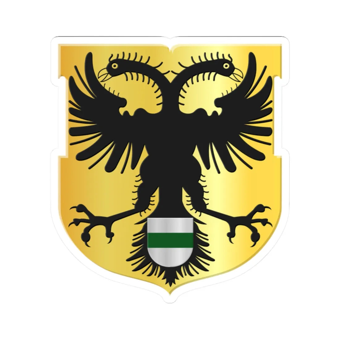 Groninger stadswapen 1556 (Netherlands) (Coat of Arms) STICKER Vinyl Kiss-Cut Decal 2 Inch White - The Sticker Space