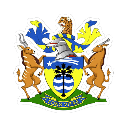 Grootfontein COA (Namibia) (Coat of Arms) STICKER Vinyl Kiss-Cut Decal 3 Inch White - The Sticker Space