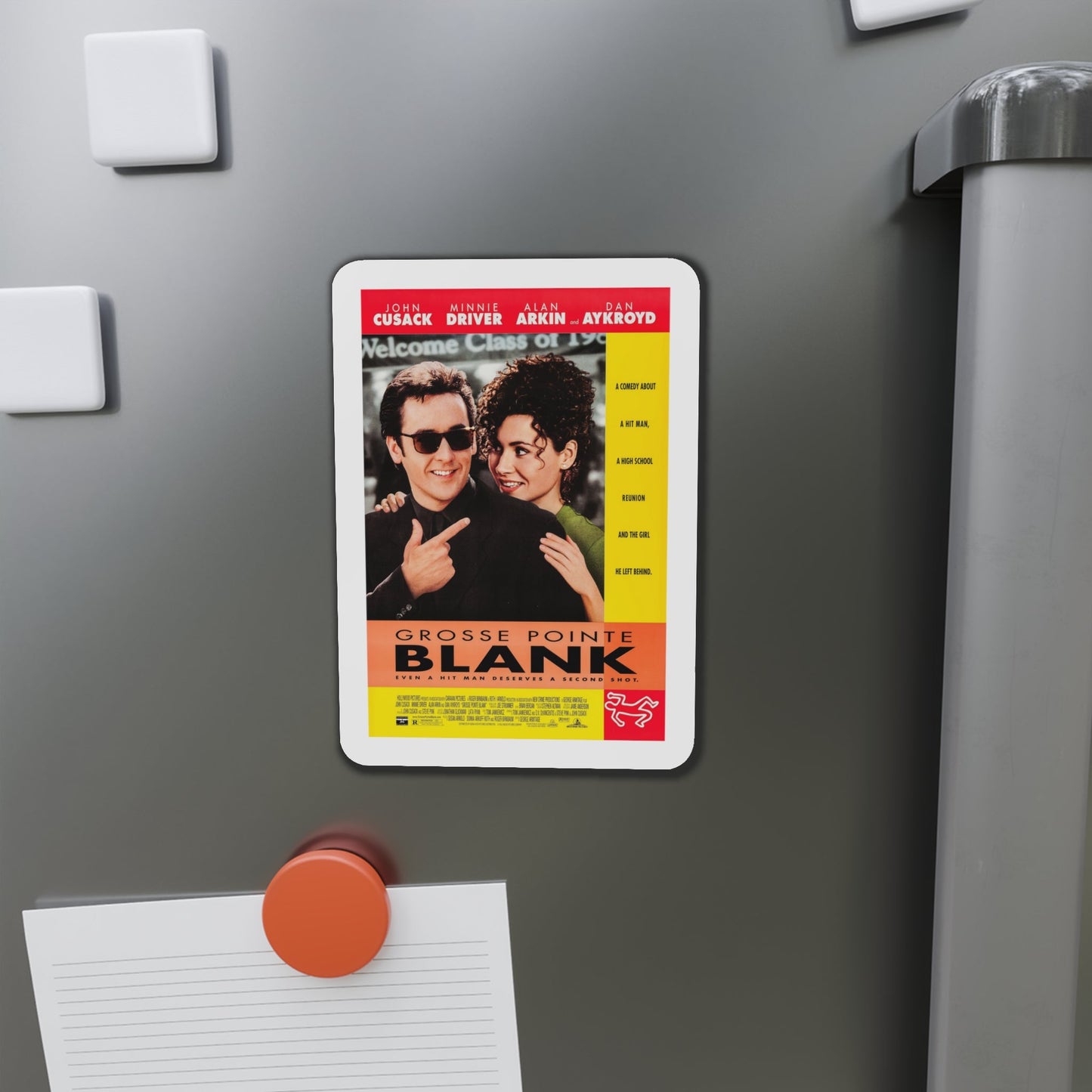 Grosse Pointe Blank 1997 Movie Poster Die-Cut Magnet-The Sticker Space