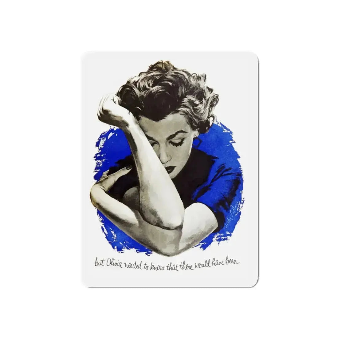 Grosse Pointe Requiem, Woman's Day, May 1954 (Magazine Illustration) Refrigerator Magnet 6 Inch Die-Cut - The Sticker Space