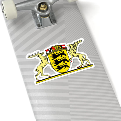 Grosses Landeswappen Baden-Württemberg (Germany) (Coat of Arms) STICKER Vinyl Kiss-Cut Decal - The Sticker Space