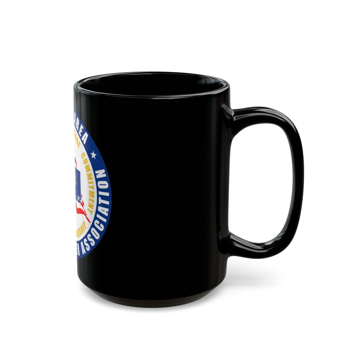 Groton Area CPOA Chief Petty Officer Associations (U.S. Navy) Black Coffee Mug-The Sticker Space