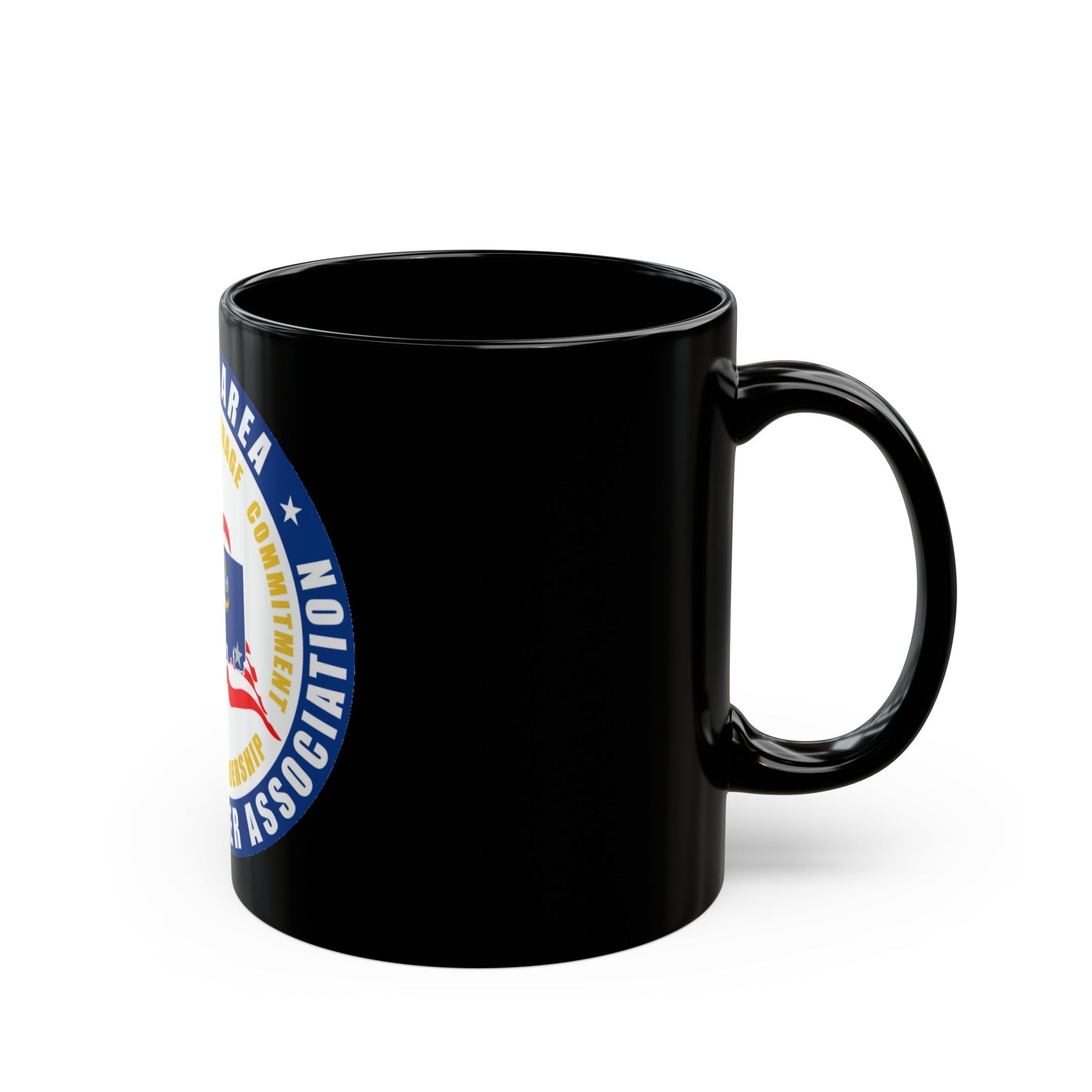 Groton Area CPOA Chief Petty Officer Associations (U.S. Navy) Black Coffee Mug-The Sticker Space