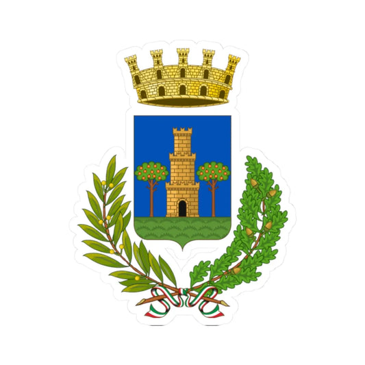 Grottammare-Stemma (Italy) (Coat of Arms) STICKER Vinyl Kiss-Cut Decal 2 Inch White - The Sticker Space