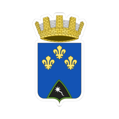 Grotte di Castro-Stemma (Italy) (Coat of Arms) STICKER Vinyl Kiss-Cut Decal 3 Inch White - The Sticker Space