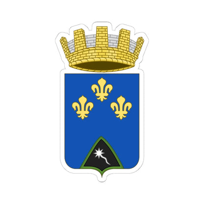 Grotte di Castro-Stemma (Italy) (Coat of Arms) STICKER Vinyl Kiss-Cut Decal 6 Inch White - The Sticker Space