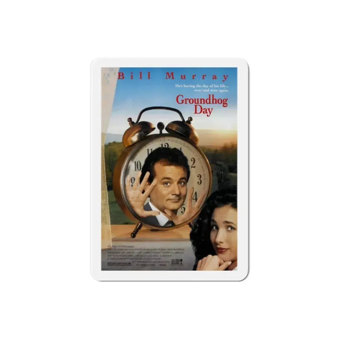 Groundhog Day 1993 Movie Poster Refrigerator Magnet 2 Inch - The Sticker Space