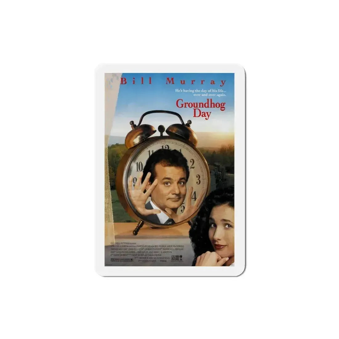 Groundhog Day 1993 Movie Poster Refrigerator Magnet 3 Inch - The Sticker Space